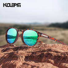 KDEAM-gafas de sol polarizadas redondas para hombre y mujer, lentes de sol polarizadas redondas a la moda, de diseñador de marca, superligeras, TR90, montura, para deportes al aire libre, A39 2024 - compra barato