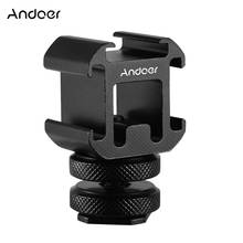 Andoer 3 Cold Shoe Mount Adapter On-Camera Mount Adapter for Canon Nikon Sony DSLR Camera for LED Video Microphone Monitor 2024 - buy cheap