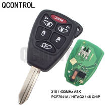 QCONTROL Car Key Vehicle Remote for Chrysler Town & Country Aspen 200 300 PT Cruiser Sebring Pacifica 433MHz ID46 Chip 2024 - buy cheap