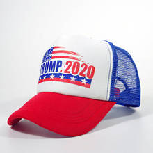 Trump 2020 Baseball Cap Adjustable Mesh Hat Bone Fashion Unisex Cap Make America Great Again Caps Letter Printed Patchwork trump 2024 - buy cheap