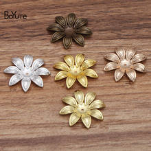 BoYuTe (50 Pieces/Lot) 29MM Metal Brass Stamping Flower Materials Diy Hand Made Jewelry Findings Components Wholesale 2024 - buy cheap