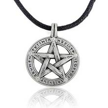 Goth Supernatural Pentagram Necklace &Pendant Vintage Charms Collar Wax Cord Choker Necklace  Women Movie Jewelry Gift 2024 - buy cheap