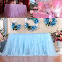 100 x 70 cm Multicolor Table Skirt Cover Birthday Wedding Festive Birthday Party Home Decor Table Cloth 2024 - buy cheap