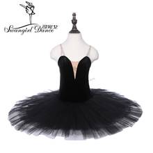 Black Practicing Ballet Tutu Hard Tulle Ballet Tutu Performance Ballet Tutu Women Ballet Dance Costumes PPL18044A 2024 - buy cheap