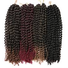Crochet Braid Synthetic Water Wave hair 18 inch Ombre Braiding Hair Extentions 22 strands/pcs bug,blonde,black braids 2024 - buy cheap