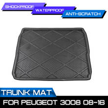 Alfombrilla para el maletero del coche, cubierta antibarro para Peugeot 3008, 2008, 2009, 2010, 2011-2016 2024 - compra barato