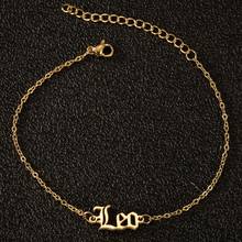 12 Constellation Jewelry Zodiac Anklet Bracelets For Women Boho Summer Leg Chain Anklets Ankle Birthday Unique Gifts 2024 - buy cheap