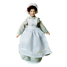 Casa de muñecas 1:12, Mini muñeca de porcelana, pequeña, hermosa, decoración para niños 2024 - compra barato