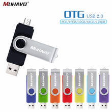 OTG usb flash drive 128GB smart phone OTG Pen Drive 64GB 32GB 16GB pendrive 8GB flash usb stick 2.0 4GB metal storage devices 2024 - buy cheap