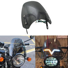 Faro delantero LED para motocicleta, luz de giro de 5-7 pulgadas, deflectores de viento, Universal, para SUZUKI GSX 750 1200 INAZUMA Honda 2024 - compra barato