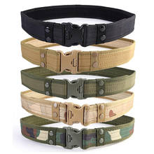 New Army Style Combat Belts 130cm Hunting Canvas Outdoor 2021 Men Waistband Fashion Tactical Belt Release Quick 5Colors 2024 - buy cheap