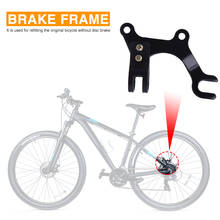 Bicicleta disco de freio modificação suporte quadro adaptador suporte de montagem disco conversor freio rack freio mtb acessórios novo 2024 - compre barato