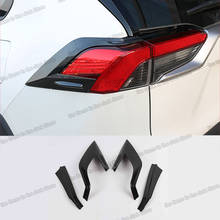 carbon fiber for Toyota RAV4 2019 2020 2021 Xa50 Car Rear taillight Frame Trims Accessories Chrome exterior decoration 2022 2024 - buy cheap