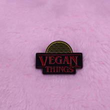 Eleven style vegan waffle badge Stranger Things fan art jewelry 2024 - buy cheap