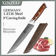Xinzuo faca japonesa de 8 pol. vg10 damasco ultra afiado, faca de cozinha profissional de alta qualidade com cabo de madeira jacarandá 2024 - compre barato