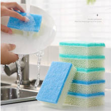 6PCS Dishwashing Sponge Wipe Magic Wipe Kitchen Household Cleaning Decontamination Thickened Rag Brush Pot Shoes Wipe Scoure Pad 2024 - buy cheap