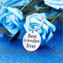 Grandpa Grandfather Keychain Key Ring Gifts for Men From Grandson Granddaughter Grandchild Thanksgiving Day Gift for Granddad 2024 - buy cheap