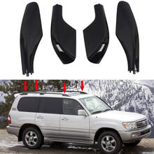 For Toyota Land Cruiser LC100 FJ100 1998-2007 Black SUV Roof Rails Rack Leg Cover End Cap Protector Cover Kit Car Accessories 2024 - buy cheap