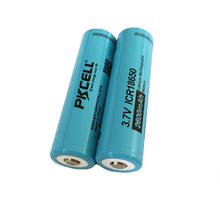 Icr18650-baterias recarregáveis, 3.7v, li-ion, 3.7 mah, 2600 v, botão superior para farol, vape 2024 - compre barato