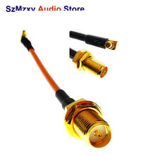 Interruptor macho RF RP SMA MMCX, Cable Pigtail de ángulo recto, conectores RG316, SMA-MMCX, 1 ud., nuevo 2024 - compra barato