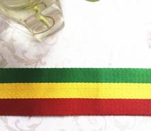 Cinta elástica para el pelo de 5M y 4cm, accesorio para cinturón de mano, de color rojo, amarillo y verde, para coser, DIY 2024 - compra barato
