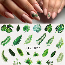 1 Pcs Water Nail Decals Flower Leaf Feather Tree Wraps Slider Designs Nail Art Sticker Decorations DIY Nail Tips Manicure 2024 - buy cheap
