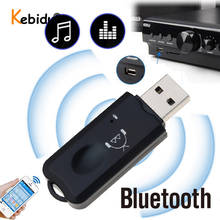 Kebidu receptor de bluetooth v2.1, adaptador com dongle usb sem fio para música e áudio, para carro, kit de alto-falante doméstico com microfone estéreo 2024 - compre barato