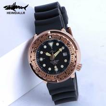 Heimdallr Tuna Automatic Watch Mechanical NH35A Sapphire Crystal Diver Watches 200m C3 Super Luminous Rose Gold Steel Wristwatch 2024 - buy cheap