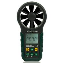 MASTECH MS6252A тестер скорости ветра Многофункциональный цифровой анемометр Тахометр/объем воздуха 2024 - купить недорого