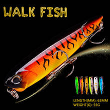WALK FISH New Fishing Lure Minnow 65MM 5.5G Artificial Bait Floating Water Bait Hard Bait Saltwater Pesca Trout Fishing 2024 - buy cheap
