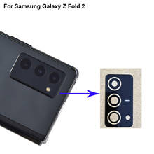 Película de vidro para samsung galaxy z e fold2, 2 peças para substituição de lentes traseiras 2024 - compre barato