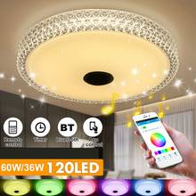 Modern RGB LED Ceiling Lights 36W/60W Bluetooth-compatible Speaker Remote Control Music Light Bedroom Lamps Smart Ceiling Lamp 2024 - buy cheap