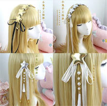 sweet star Bow Ribbon Hairpin Hair Accessories Lolita Cosplay Femal Sweet Headwear B553 2024 - buy cheap