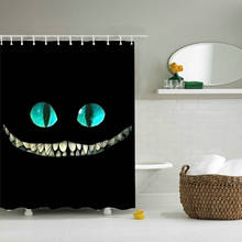 3D Black Ghost Skull Printing Waterproof Shower Curtain Halloween Party Supplies Bathroom Bathtub Screen Fabric Polyester Shower 2024 - buy cheap