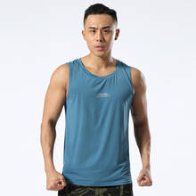 Jogging Vest Men Sleeveless Shirt Fitness Workout Tank Top Training Clothes Men Running Crop Top Sport Vest I-Shaped Gym 2024 - buy cheap