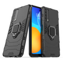 Ring Stand Shockproof TPU Bumper Coque Cover For Huawei Psmart P Smart 2021 Psmart2021 6.67 Case Fundas Hard PC Protective Shell 2024 - buy cheap