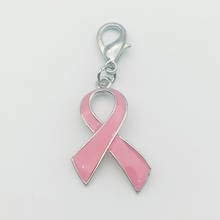 Metal Alloy Breast Cancer Warning Key Chains Red Pink Ribbon Key ring Decoration Gift Events Keychain Premium 2024 - buy cheap