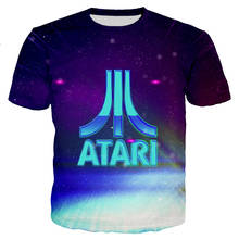 Atari мужские/женские новые модные крутые футболки с 3D принтом, Повседневная стильная футболка, уличные топы, Прямая поставка 2024 - купить недорого