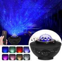 USB Starry Bluetooth Music Starlight Projector Stage Ocean Wave Projection Lamp Night Light Star Projector Room Decor 2024 - buy cheap