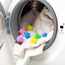 Bolas mágicas reutilizáveis de lavanderia, 6 peças, anti-enrolamento, ecológico, descontaminação, bola de lavagem, para manter a lavanderia, seco e fresco 2024 - compre barato