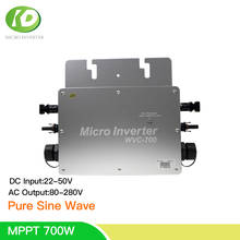 High Quality 700W MPPT Solar Inverter On Grid Tie Inverter Microinverter Pure Sine Wave Inversor For 18V 30V 36V Solar Panel 2024 - buy cheap