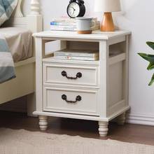 Solid wood bedside table American bedside cabinet European style bedroom storage cabinet simple mini narrow cabinet 2024 - buy cheap