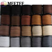 Meetee 2.8mm Width 90m/roll Leather Rope Cords Woven Cord Wire Necklace Bracelet DIY Handmade Jewelry Decor Accessories CD202 2024 - buy cheap