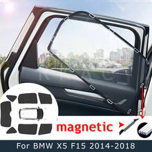 Parasol magnético para ventana de coche, accesorio para BMW X5 F15 2014-2018, tercera generación, visera lateral, Malla Protectora 2024 - compra barato