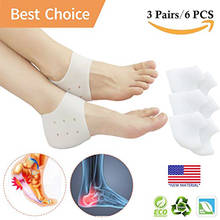 3 Pair Gel heel Pain Pad Toe Silicone Cushion Insoles Orthotics Foot Release heel cup insole for Men Women by patented Heel Cup 2024 - buy cheap