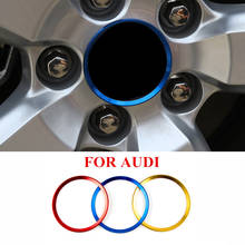 Wheel Decoration Ring Trim Car Steering Wheel Cover Logo Ring For Audi A3 A4l A6L Q3 Q5 A5 Auto Interior Car Styling Accessories 2024 - buy cheap