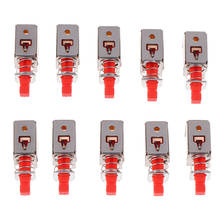 Interruptor PS-22F03 de ángulo recto, botón de enganche de PCB, DPDT, doble Polo, 6 pines, autobloqueo, interruptores de alimentación, 10 Uds. 2024 - compra barato
