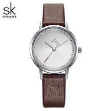 Shengke Creative Hand Fashion Women Watches Black Leather Ladies Wrist Watch Quartz Clock Reloj Mujer 2019 SK Montre Femme 2024 - buy cheap