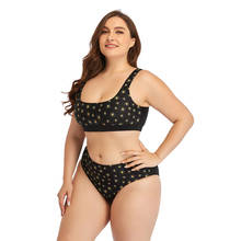 Conjunto de bikini de realce para mujer, traje de baño de talla grande, cintura alta, talla grande, novedad de 2021 2024 - compra barato