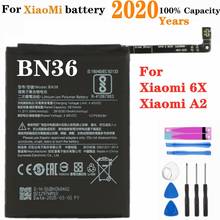 2020 For Xiaomi Mi 6X A2 Mi6X MiA2 Mobile Phone Battery BN36 3010mAh Replacement Batteries + Tools 2024 - buy cheap